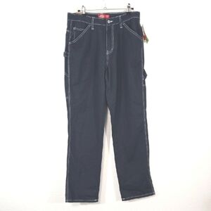*NWT* Dickies Gray-Blue High Rise Relaxed Carpenter Pants Jeans Collegiate, 7/28